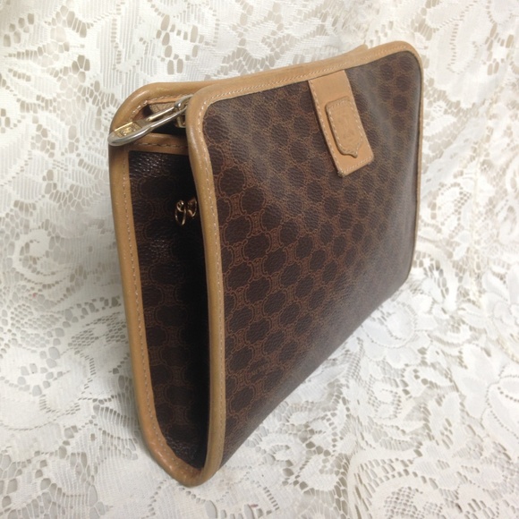 Celine, Brown Mono 2-way Clutch ,Crossbody Handbag - Picture 5 of 9